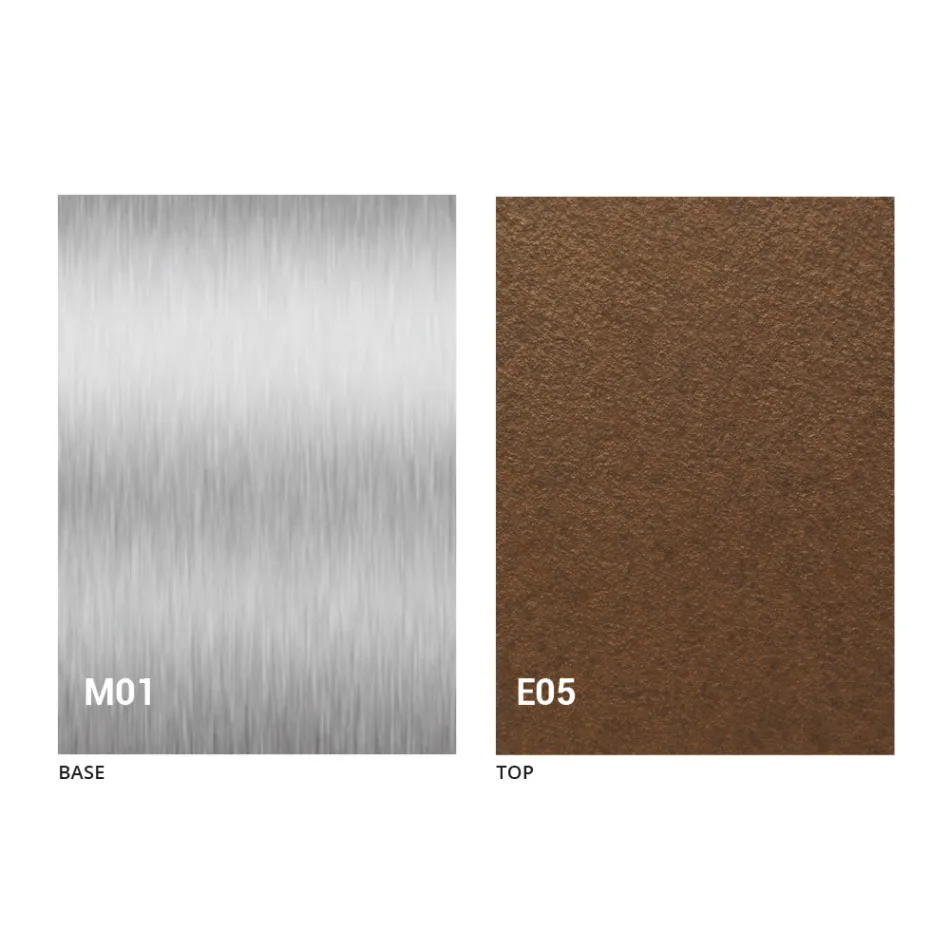 Nowoczesny rozkładany stolik kawowy z blatem z efektem zaprawy Made in Italy - Salomon Viadurini