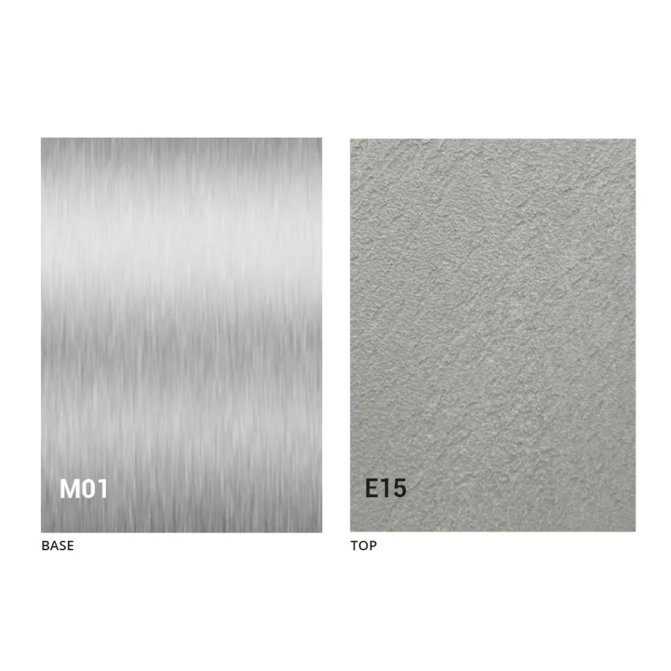 Nowoczesny rozkładany stolik kawowy z blatem z efektem zaprawy Made in Italy - Salomon Viadurini