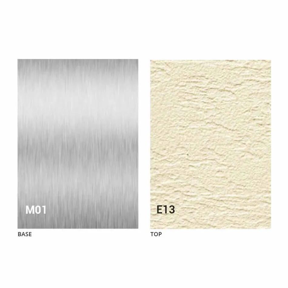 Nowoczesny, rozkładany stolik kawowy z blatem z efektem zaprawy Made in Italy - Salomon Viadurini