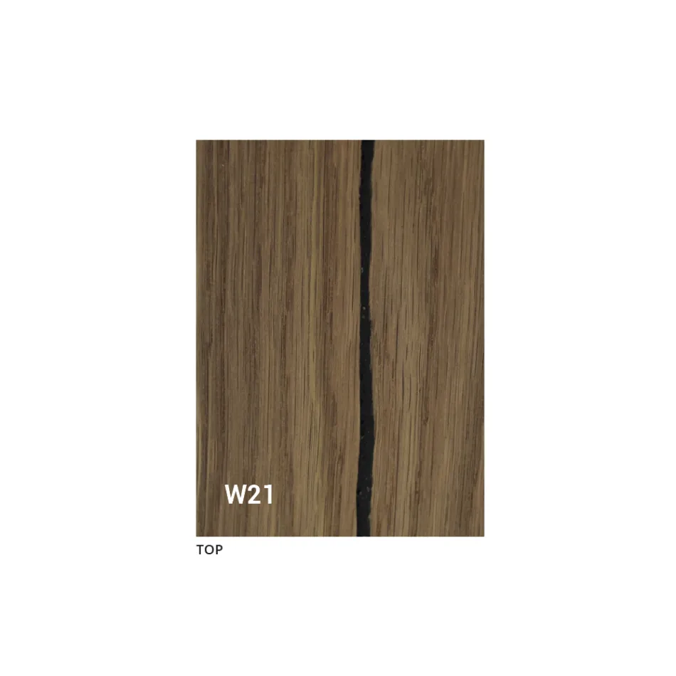 Nowoczesny rozkładany stolik kawowy z drewna i metalu, wyprodukowany we Włoszech - Spirit Viadurini