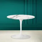 Stolik kawowy Tulipan Eero Saarinen H 41 z Invisible Select Ceramic Made in Italy - Scarlet Viadurini