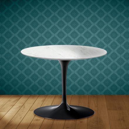 Stolik kawowy Tulip H 41 Eero Saarinen z ceramiki Salina Made in Italy - Scarlet Viadurini