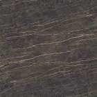 Stolik kawowy tulipan Eero Saarinen H 41 owalny z ceramiki Noir Desire Made in Italy - Scarlet Viadurini