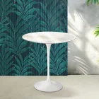 Stolik kawowy Saarinen Tulip, wys. 52 cm, z ceramiki Florim Calacatta Gold Gloss, w kolorze szkarłatnym Viadurini