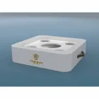 Stolik - Floating taca projekt faux skóry żeglarskie Trona Viadurini