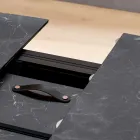 Rozkładany stół beczkowy do 170 cm w warstwowym HPL - Convivio Viadurini