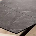 Rozkładany stół beczkowy do 240 lub 280 cm z HPL i metalu - Obecnie Viadurini