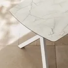 Rozkładany stół beczkowy do 240 lub 280 cm z laminatu HPL - Dialogo Viadurini