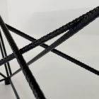 Nowoczesny stół w kształcie beczki z hipermarmuru i stali Made in Italy - Ezzellino Viadurini