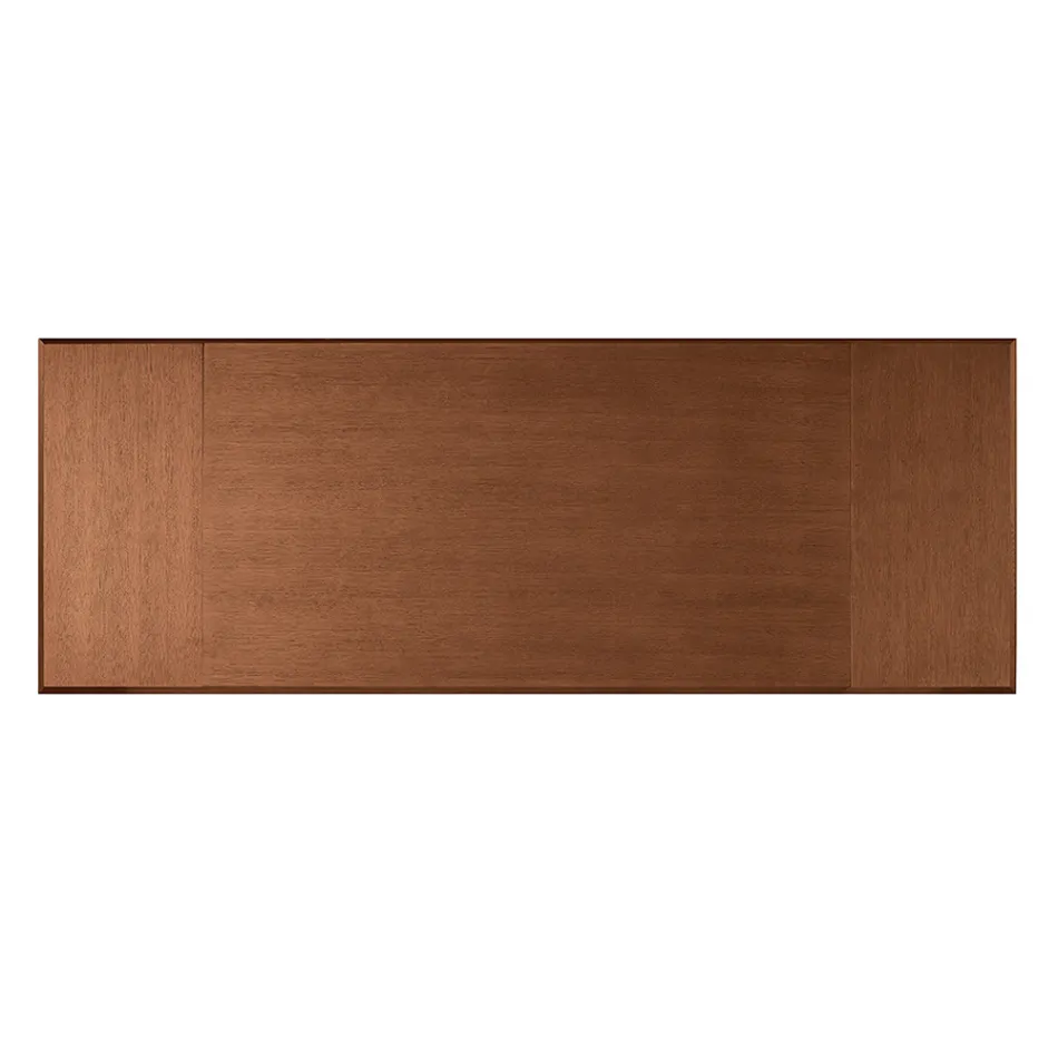 Rozkładany stół 160/240x90 cm z orzecha włoskiego i żelaza - Nodo Viadurini