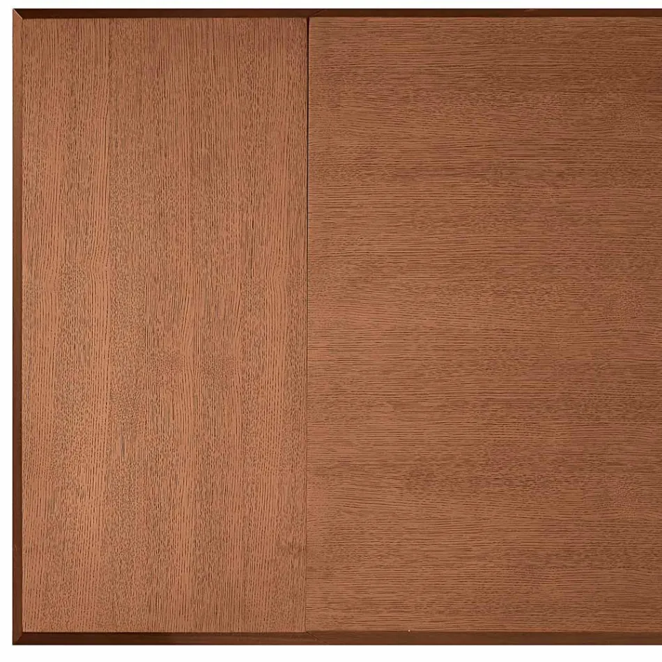 Rozkładany stół 160/240x90 cm z orzecha włoskiego i żelaza - Nodo Viadurini