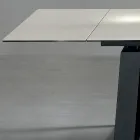 Stół Rozkładany 3 m Błyszczące Ceramiczne Blat Metalowe Nogi - Papusca Viadurini