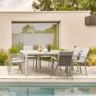 Rozkładany stół do 149 cm z aluminium malowanego proszkowo - potrzeba Viadurini