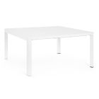 Stół rozkładany do 149 cm z aluminium malowanego proszkowo - potrzeba Viadurini