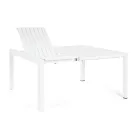 Rozkładany stół do 149 cm z aluminium malowanego proszkowo - potrzeba Viadurini