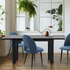 Stół rozkładany do 180 cm w wykończeniu białego marmuru - Brotola Viadurini