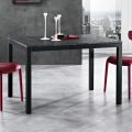 Stół rozkładany do 180 cm z antracytowego metalu Made in Italy - Beatrise