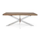 Rozkładany stół do 2,6 m z ręcznie robionego drewna Homemotion - Plutarco Viadurini