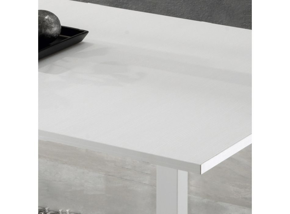 Rozkładany stół 2 m na 10 osób o nowoczesnym designie z drewna - Tuttitto Viadurini