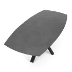 Stół rozkładany do 210 cm ze stali i ceramiki - Bavosa Viadurini