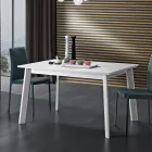 Stół rozkładany do 220 cm z buku i melaminy Made in Italy - Toles Viadurini