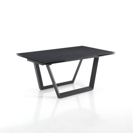 Stół rozkładany do 240 cm z szarej stali - Bonito Viadurini