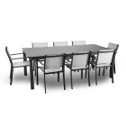 Rozkładany stół 240 cm z aluminium z różnymi wykończeniami - Notebook Viadurini