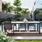 Stół rozkładany do 240 cm z aluminium malowanego proszkowo - farba Viadurini