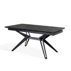 Stół rozkładany do 240 cm z ceramiki i metalu - Bukiet Viadurini