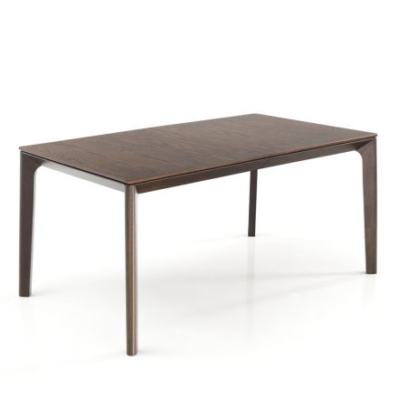Stół rozkładany do 240 cm z drewna z blatem z płyty MDF - Ruten Viadurini