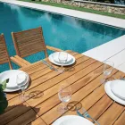 Stół rozkładany do 240 cm do ogrodu Wykonany z drewna akacjowego - Sereno Viadurini