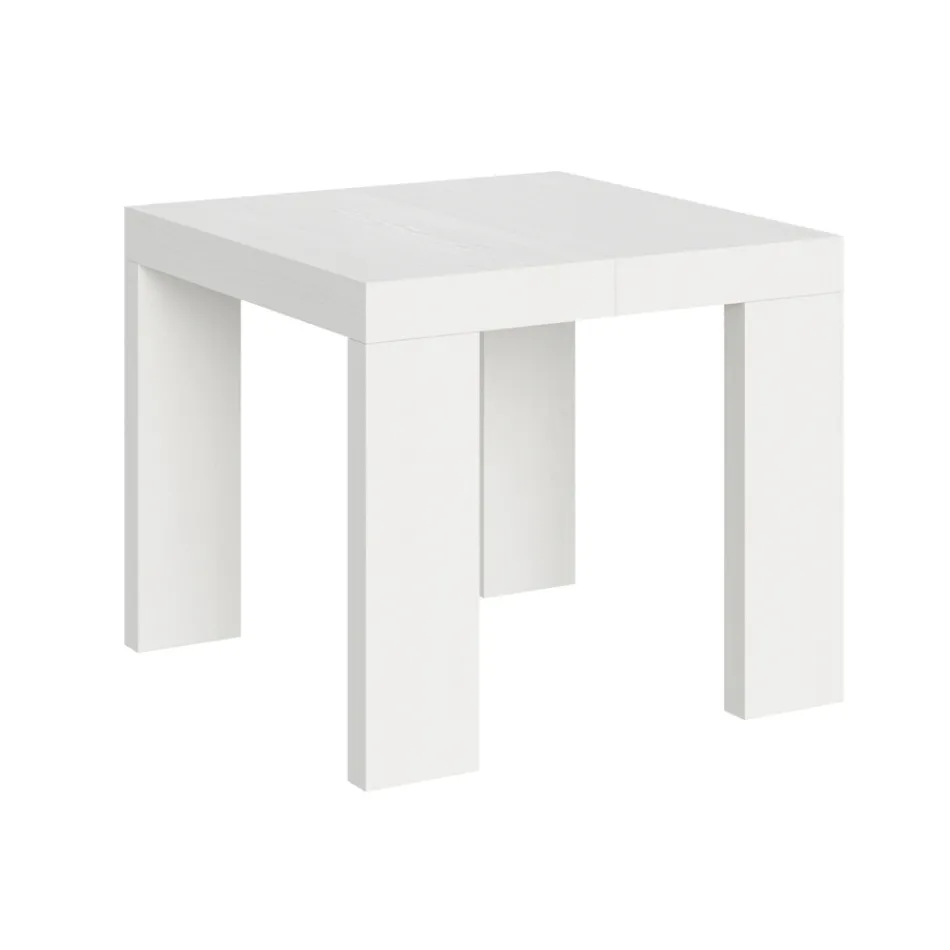 Rozkładany stół do 246 cm z drewnianych mikrocząstek Made in Italy - drzewo Viadurini