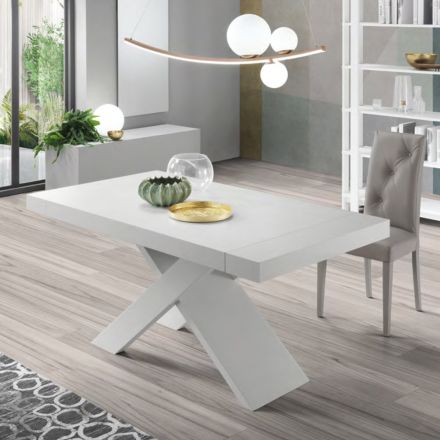 Stół rozkładany do 260 cm z blatem z efektem drewna Made in Italy - Odelmo Viadurini