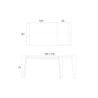 Stół rozkładany do 265 cm z drewna orzechowego Canaletto Wyprodukowano we Włoszech - Orchidea Viadurini