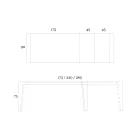 Stół rozkładany do 265 cm z drewna orzechowego Canaletto Wyprodukowano we Włoszech - Orchidea Viadurini