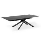 Stół rozkładany do 270 cm z blatem HPL i aluminiową podstawą - Szukaj Viadurini