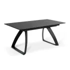 Stół rozkładany do 270 cm z blatem HPL i aluminiową podstawą - Villongo Viadurini