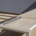 Stół rozkładany do 276 cm z aluminium imitującym drewno - Ovara Viadurini