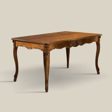 Stół rozkładany do 280 cm z drewna orzechowego Bassano Made in Italy - Caligola Viadurini