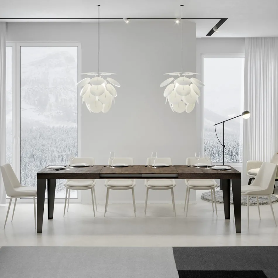 Stół rozkładany do 284 cm w różnych rozmiarach i wykończeniach Made in Italy - Beach Viadurini