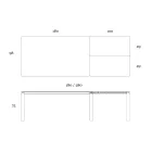 Stół rozkładany do 298 cm z ceramiki i metalu Made in Italy - Tulip Viadurini