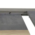 Stół rozkładany 300 cm z aluminium z wkładką HPL - Righello Viadurini