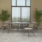 Stół rozkładany 300 cm z aluminium z wkładką HPL - Righello Viadurini