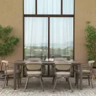 Stół rozkładany 300 cm z aluminium z wkładką HPL - Righello Viadurini