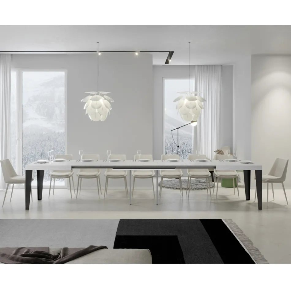 Stół rozkładany do 440 cm w różnych rozmiarach i wykończeniach Made in Italy - Beach Viadurini