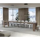 Rozkładany stół do 440 cm z drewnianych mikrocząstek Made in Italy - drzewo Viadurini