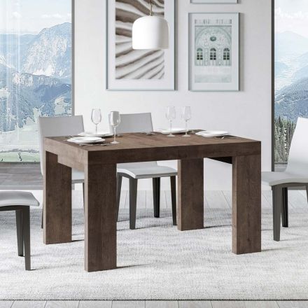Rozkładany stół do 440 cm z drewnianych mikrocząstek Made in Italy - drzewo Viadurini