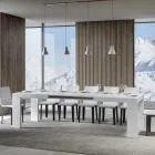 Rozkładany stół do 440 cm z drewnianych mikrocząstek Made in Italy - drzewo Viadurini