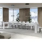 Rozkładany stół do 440 cm z drewnianych mikrocząstek Made in Italy - drzewo Viadurini