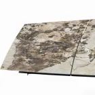 Rozkładany stół w kształcie beczki ze zintegrowanymi przedłużeniami Made in Italy - Grotta Viadurini